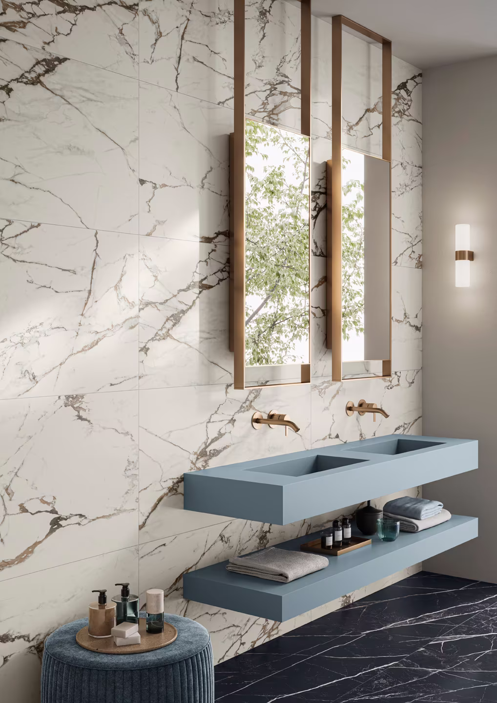 Marble tiles