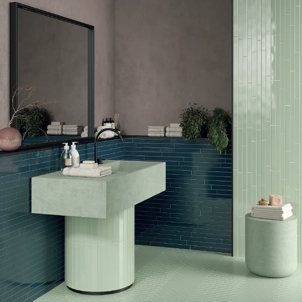 Keradom Self Style Twiggy Blu Petrolio menta